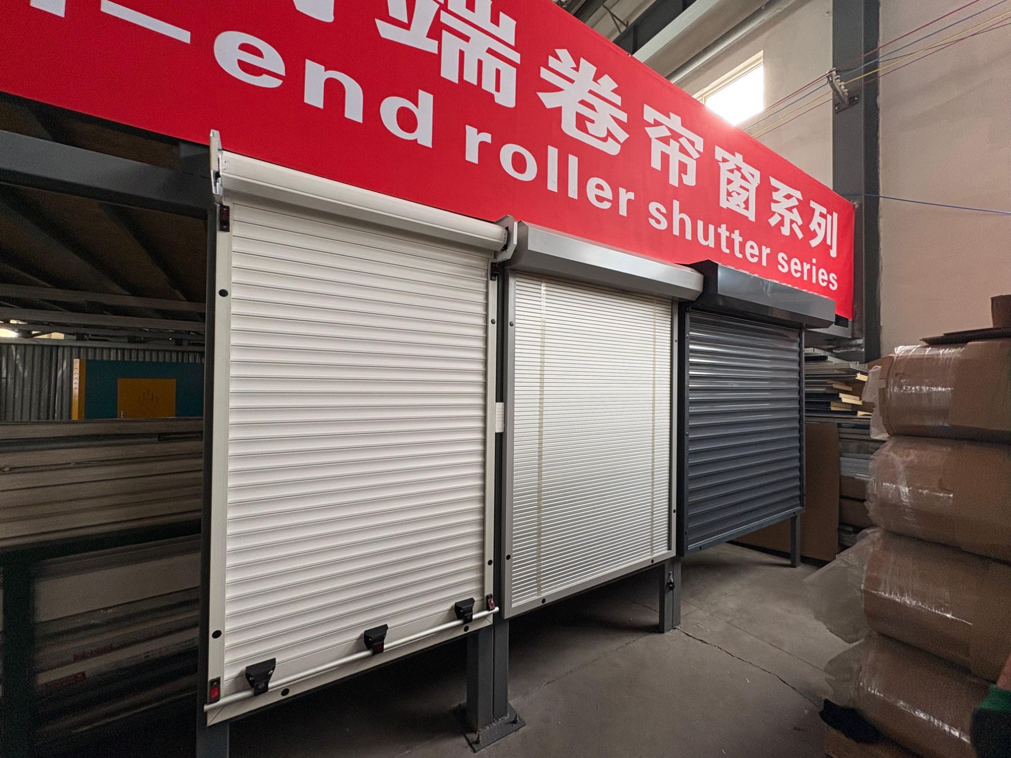 top roller shutter window