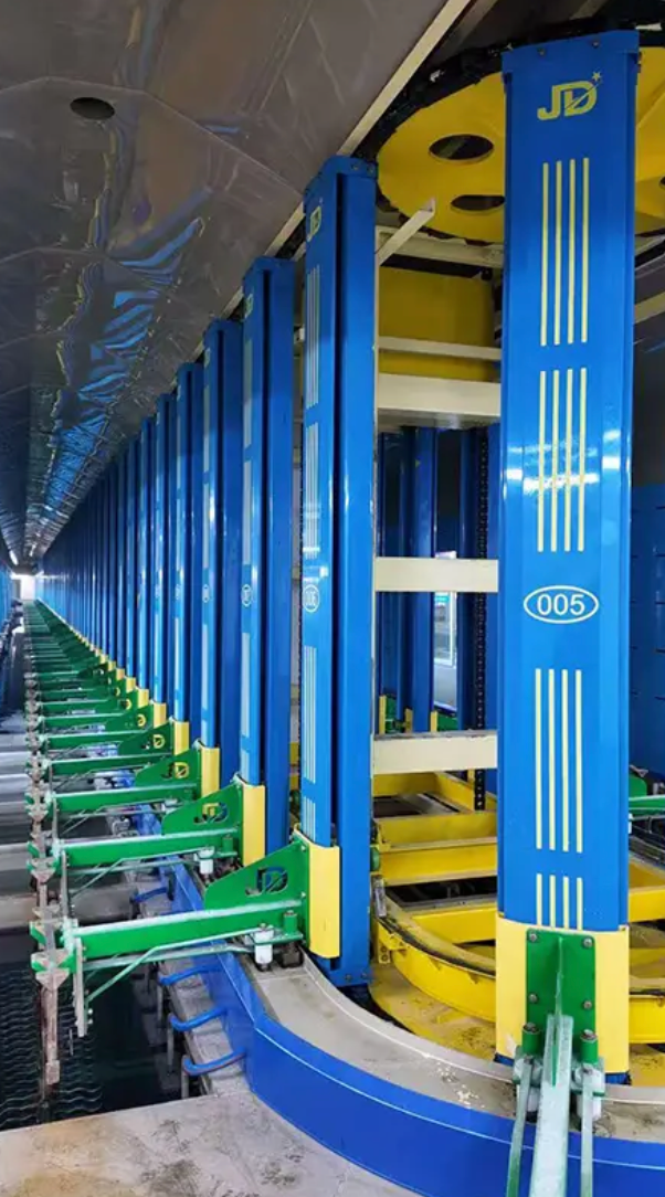 OEM Vertical Lift Rack Zinc Plating Equipment